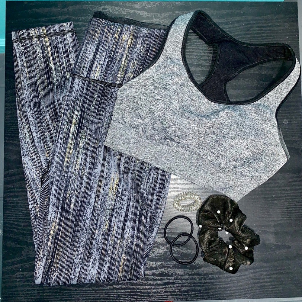 Grey fitness legging
